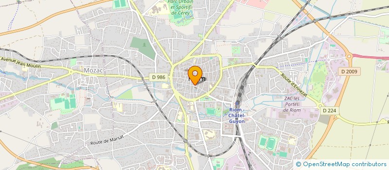 localisation de l'entreprise RIOM SPORT à MENETROL