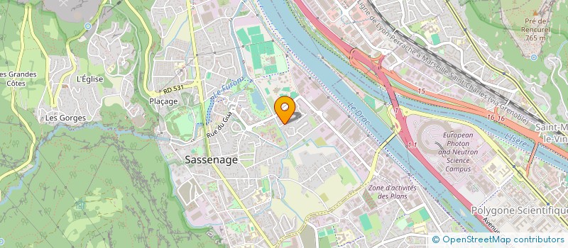 localisation de l'entreprise RIONDET CONSEILS & PATRIMOINE  SASSENAGE