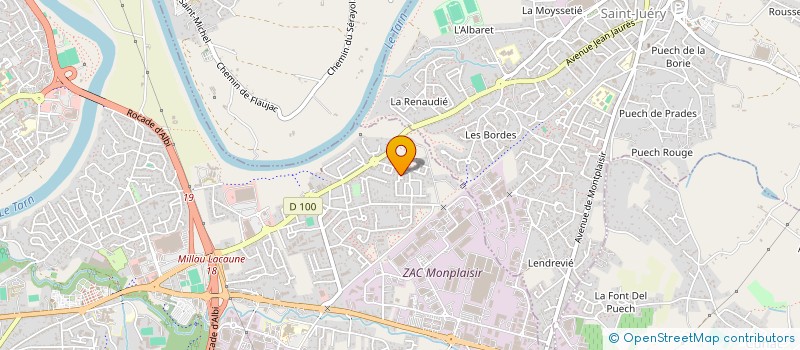 localisation de l'entreprise RIOPRA à ALBI