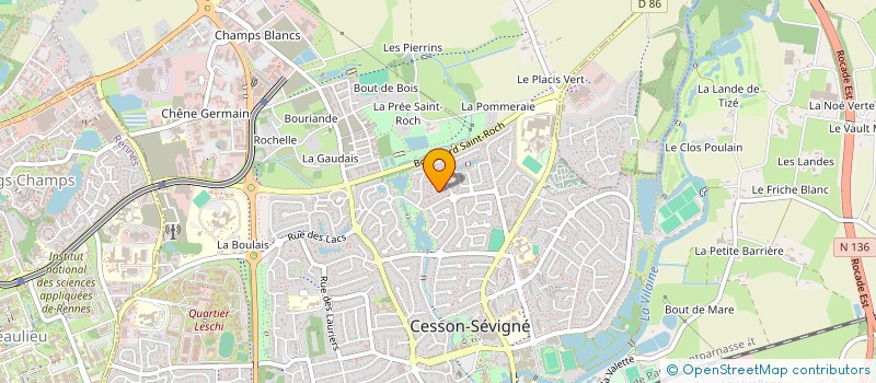 localisation de l'entreprise RIOU 35  CESSON-SEVIGNE