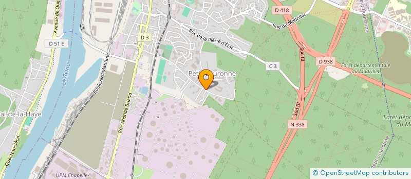 localisation de l'entreprise RIOU à PETIT-COURONNE