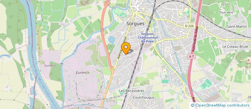 localisation de l'entreprise RIOU FAMILY  SORGUES