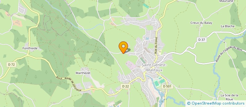 localisation de l'entreprise RIOU FROBERT  SAINT-GENEST-MALIFAUX