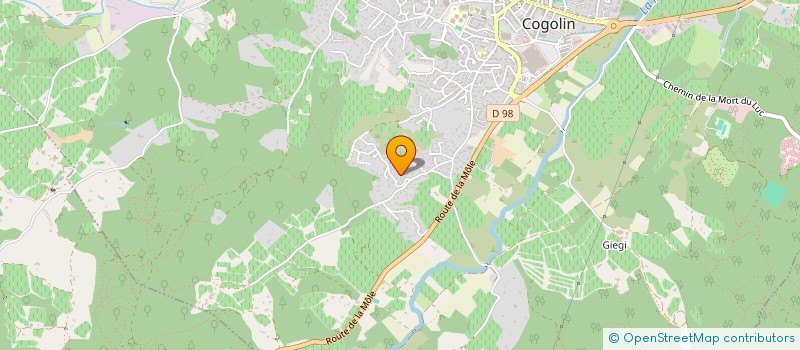 localisation de l'entreprise RIOU INVEST  COGOLIN