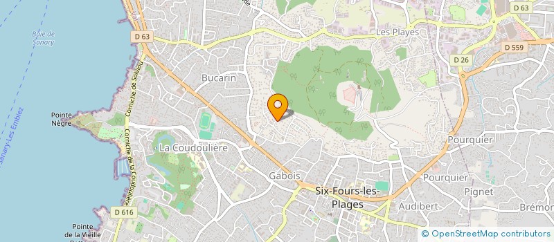 localisation de l'entreprise RIOU-LEDERF à SIX-FOURS-LES-PLAGES