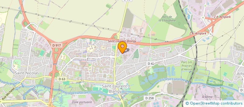 localisation de l'entreprise RIOU SOLUTIONS  SAINT-LAURENT-BLANGY