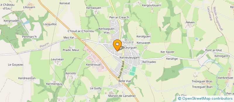 localisation de l'entreprise RIOUAL  LAMPAUL-PLOUDALMEZEAU