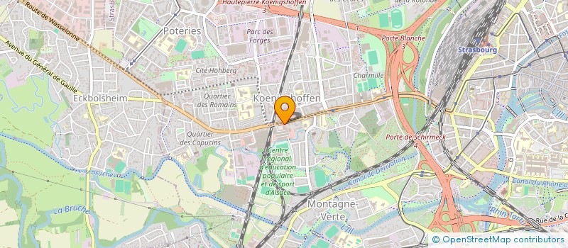 localisation de l'entreprise RIOUAL CHRISTELLE  STRASBOURG