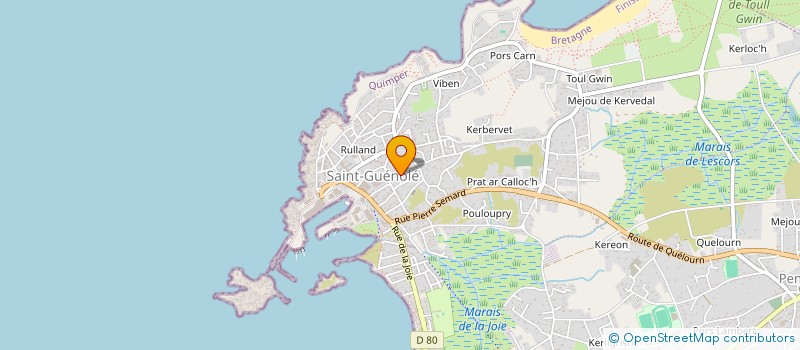 localisation de l'entreprise RIOUAL ENTREPRISE  PONT-L'ABBE