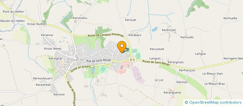 localisation de l'entreprise RIOUAL MENUISERIE à PLOUARZEL