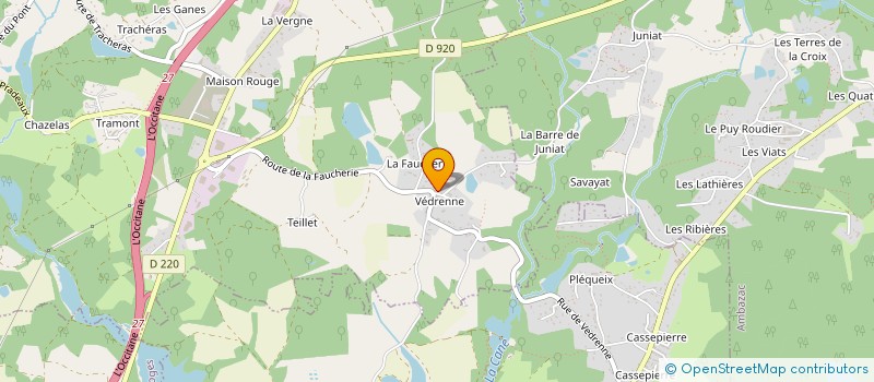 localisation de l'entreprise RIOUT à BONNAC-LA-COTE