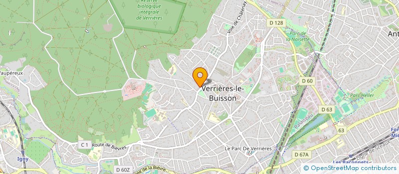 localisation de l'entreprise RIOUX FAYOLLE à VERRIERES-LE-BUISSON
