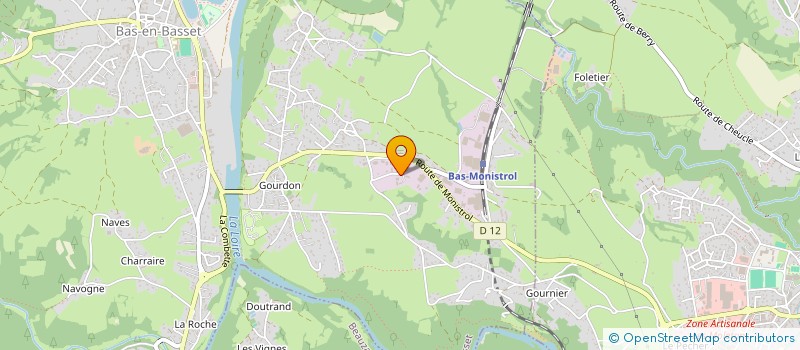 localisation de l'entreprise RIOUX IMMOBILIER  BAS-EN-BASSET