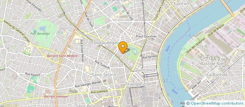 localisation de l'entreprise RIOUX MAX SYNDIC BENEVOLE  BORDEAUX