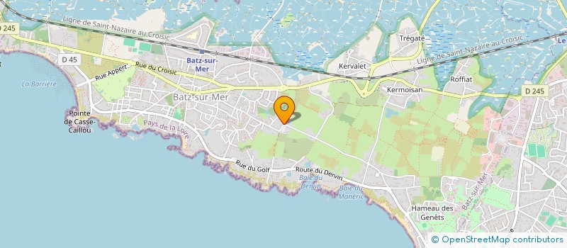 localisation de l'entreprise RIOZ  BATZ-SUR-MER