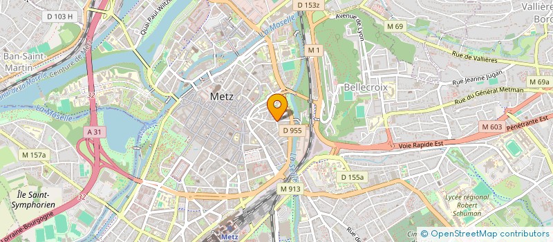 localisation de l'entreprise RIPAILLE à METZ