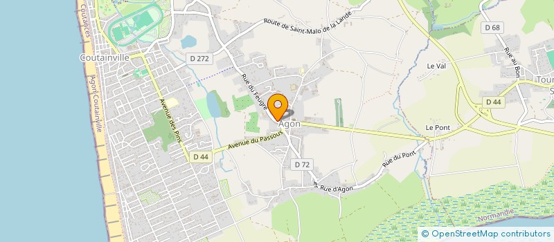 localisation de l'entreprise RIPAILLE  AGON-COUTAINVILLE