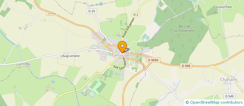 localisation de l'entreprise RIPAUX TERRASSEMENT  CARROUGES