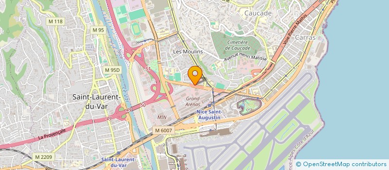 localisation de l'entreprise RIPIERRES  NICE