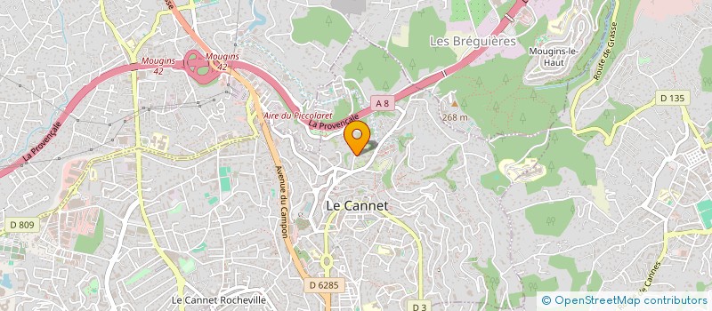 localisation de l'entreprise RIPLEY à LE CANNET