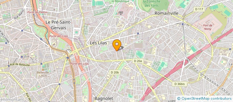 localisation de l'entreprise RIPOSTE SECURITE SERVICES à MONTREUIL