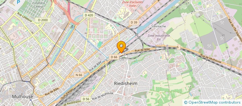 localisation de l'entreprise RIPP HEMMERLIN  RIEDISHEIM