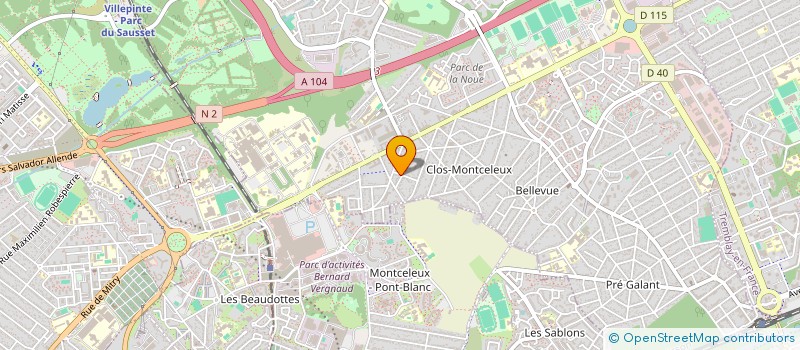 localisation de l'entreprise RIPROTECH à VILLEPINTE