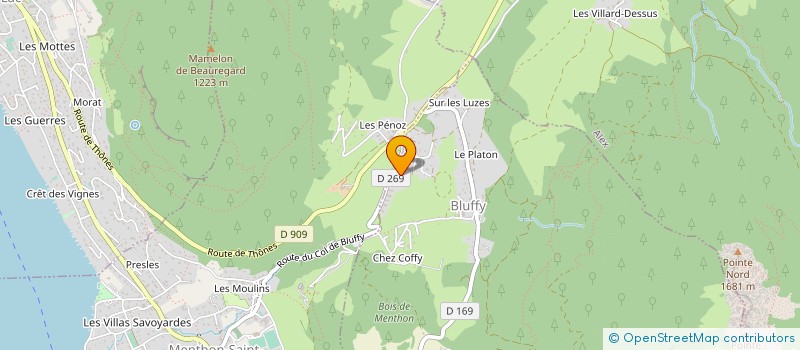 localisation de l'entreprise RIQUET  BLUFFY