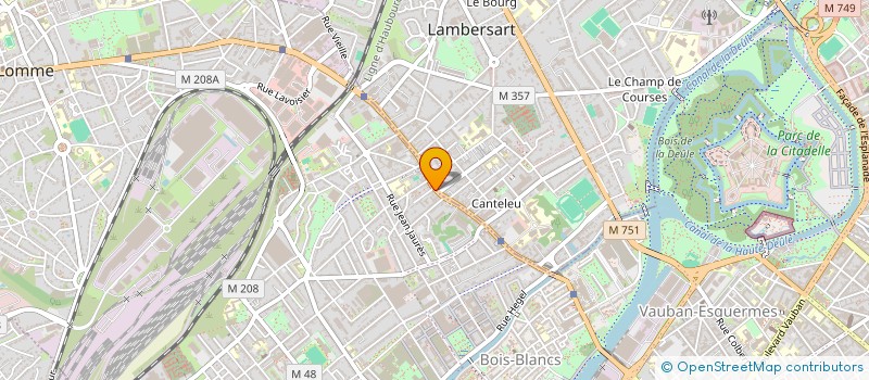 localisation de l'entreprise RIQUET  LILLE
