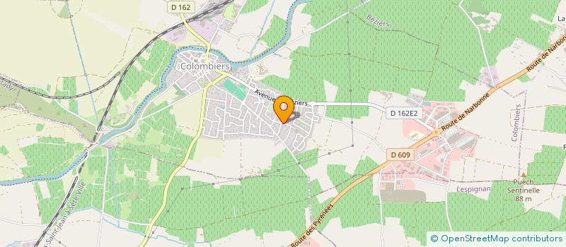 localisation de l'entreprise RIQUET GEORGES à COLOMBIERS