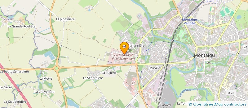 localisation de l'entreprise RIQUIER AUTOMOBILE à MONTAIGU-VENDEE