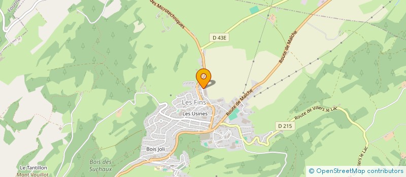 localisation de l'entreprise RIR  LES FINS