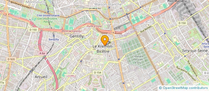 localisation de l'entreprise RIRE  KREMLIN BICETRE