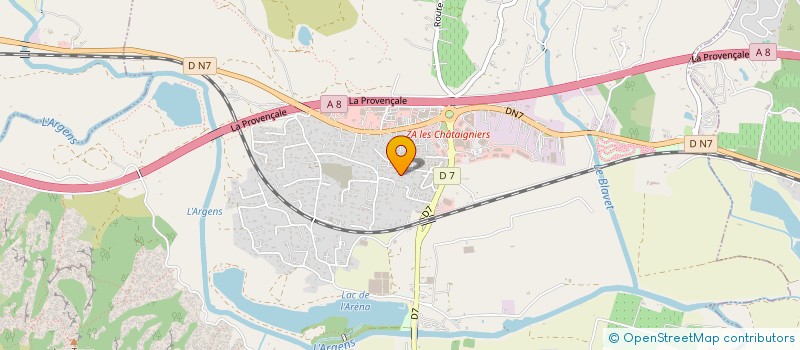 localisation de l'entreprise RIRE ET GRANDIR  ROQUEBRUNE-SUR-ARGENS