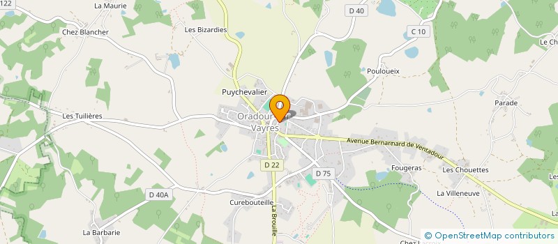 localisation de l'entreprise RIRES ET LOISIRS à ORADOUR-SUR-VAYRES