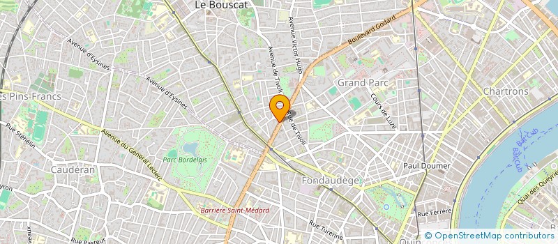 localisation de l'entreprise RIRES ET SOURIRES UN RAYON DE SOLEIL  LE BOUSCAT