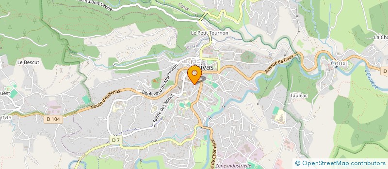 localisation de l'entreprise RIS 07 RESEAU INFO SERVICES ARDECHE à PRIVAS