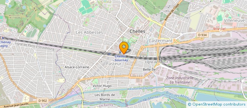 localisation de l'entreprise RIS à CHELLES