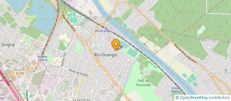 localisation de l'entreprise RIS ELEC à RIS-ORANGIS