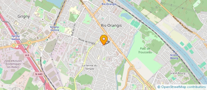 localisation de l'entreprise RIS EVANGILE  RIS-ORANGIS