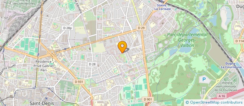 localisation de l'entreprise RIS IMMO à STAINS
