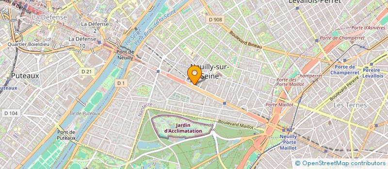 localisation de l'entreprise RIS ONE à NEUILLY-SUR-SEINE