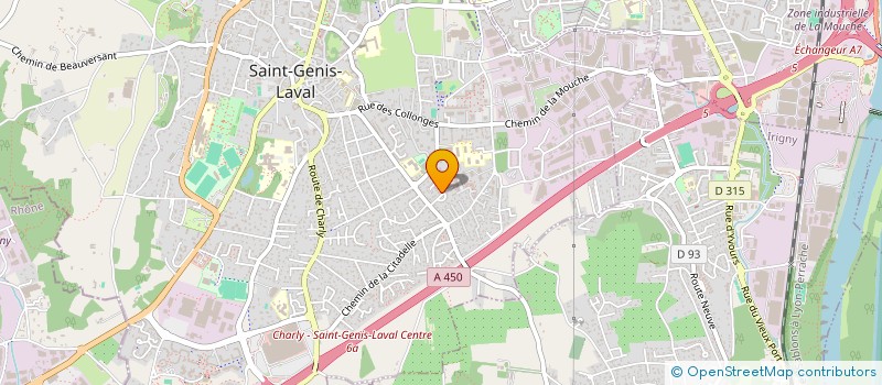 localisation de l'entreprise RISA  SAINT-GENIS-LAVAL