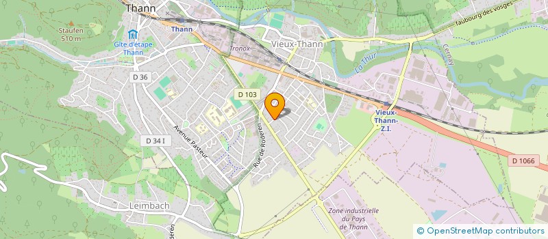 localisation de l'entreprise RISACHER BOIS  VIEUX-THANN