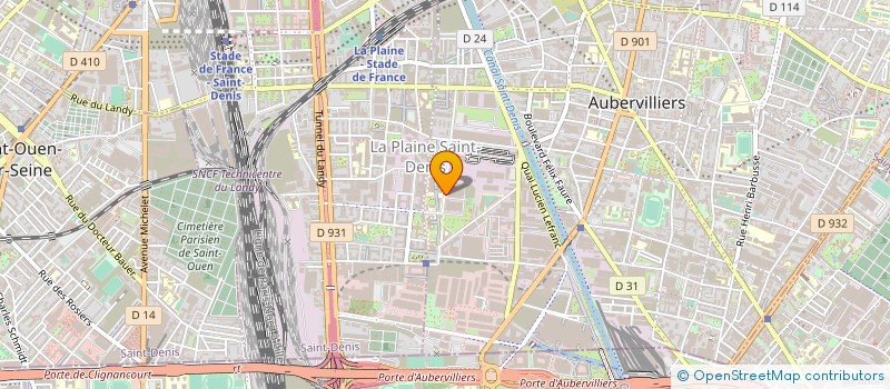 localisation de l'entreprise RISC GROUP IT SOLUTIONS à AUBERVILLIERS