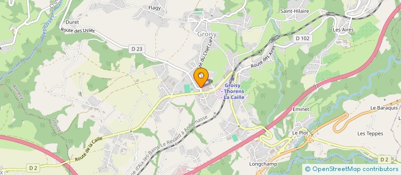 localisation de l'entreprise RISE  GROISY