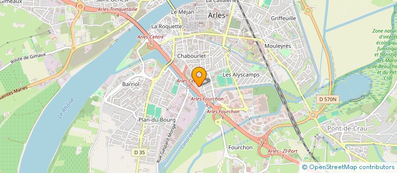 localisation de l'entreprise RISE COACHING à ARLES