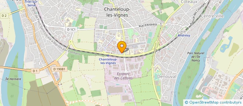 localisation de l'entreprise RISE RESEAUX INFORMATIQUES ET SERVICES à CHANTELOUP-LES-VIGNES