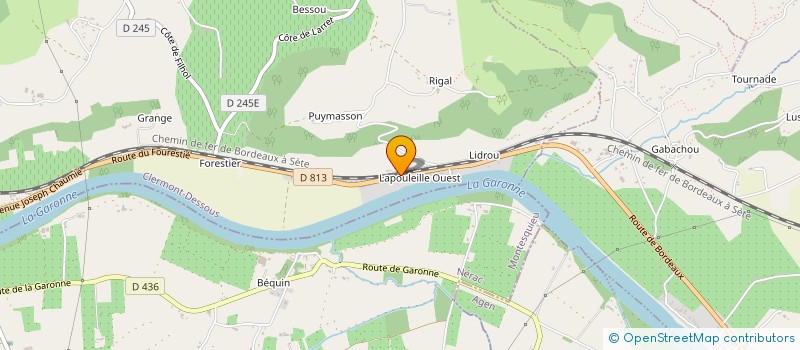 localisation de l'entreprise RISE UP  CLERMONT-DESSOUS