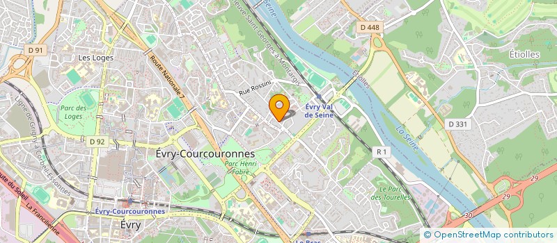 localisation de l'entreprise RISF 2 à EVRY-COURCOURONNES